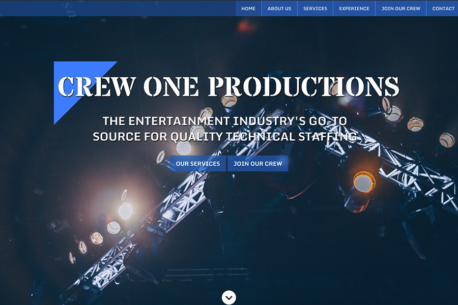 Crew1 Website Screenshot